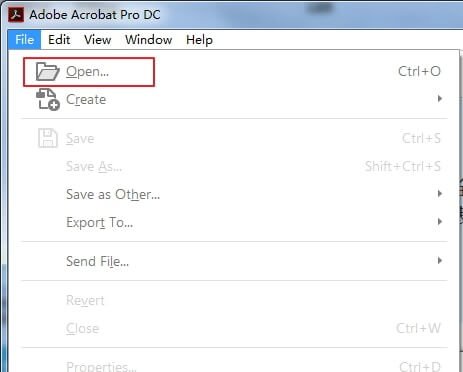 Ouvrez Adobe Acrobat Pro (la version payante).