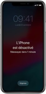 Votre iPhone est désactivé